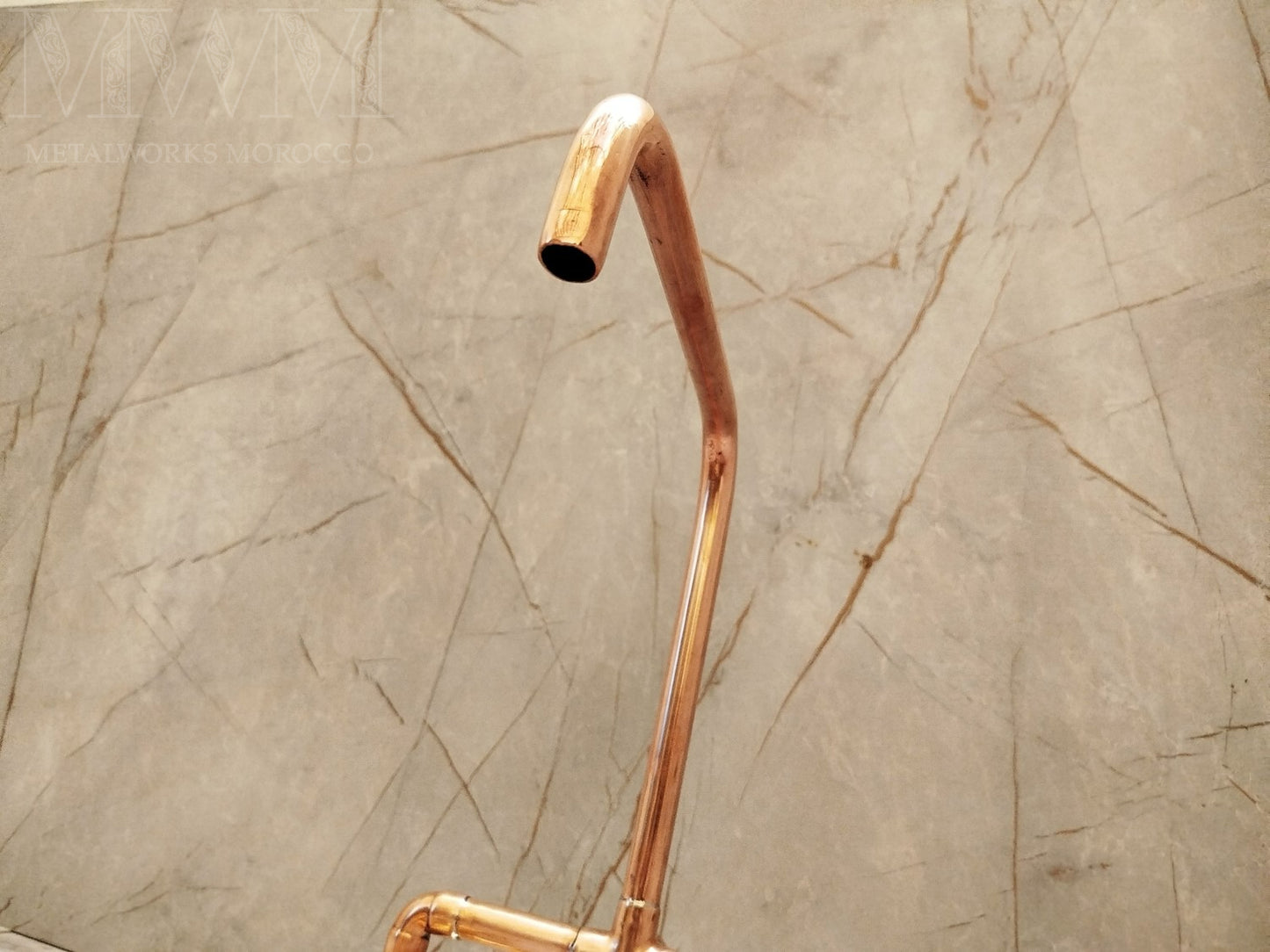 Industrial Kitchen & Bathroom Copper Bridge Faucet Rustic