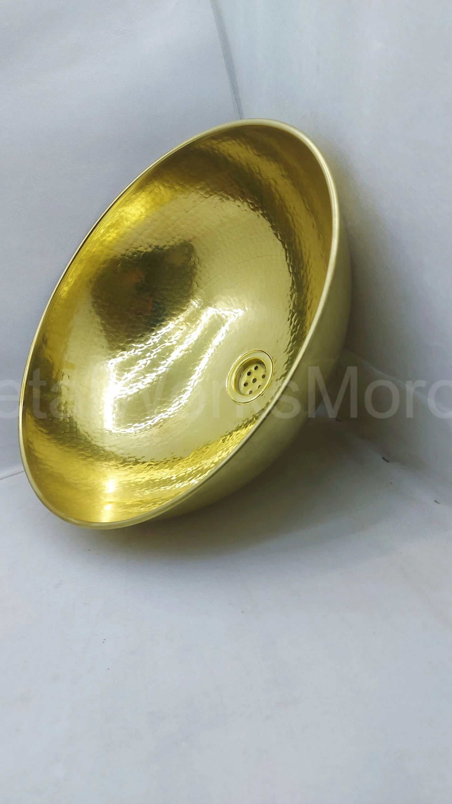 Hammered Brass Bowl Sink