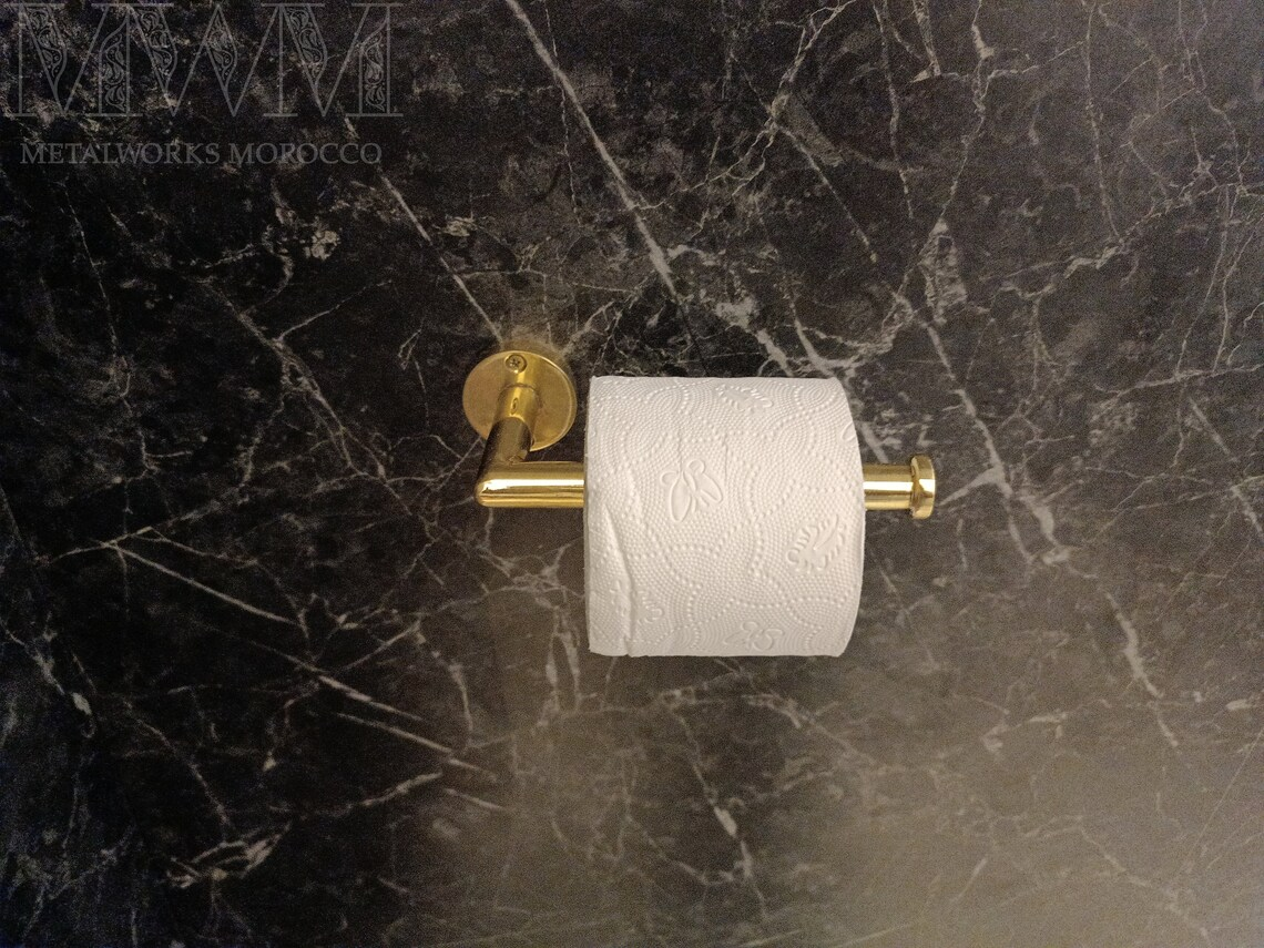 Uncoated Brass Toilet Tissue Holder - Toilet Paper Holder
