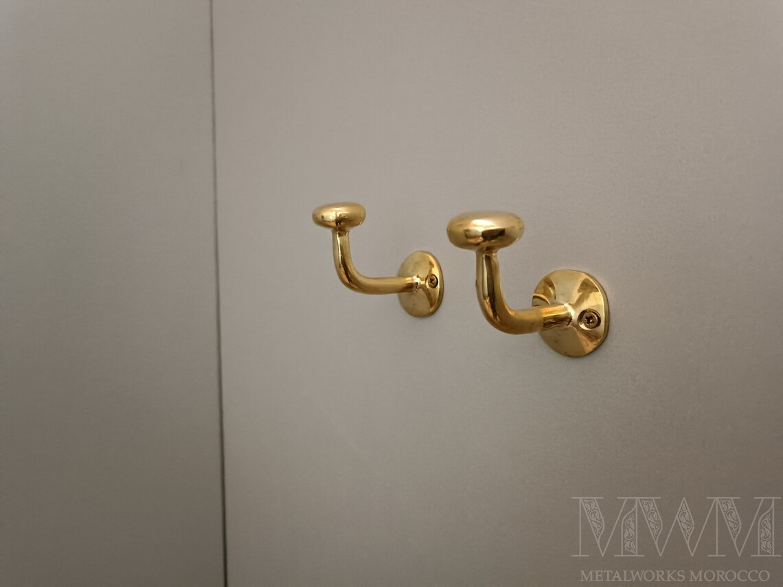 Unlacquered Brass Hooks For Wall - Coat Hooks Wall Mount