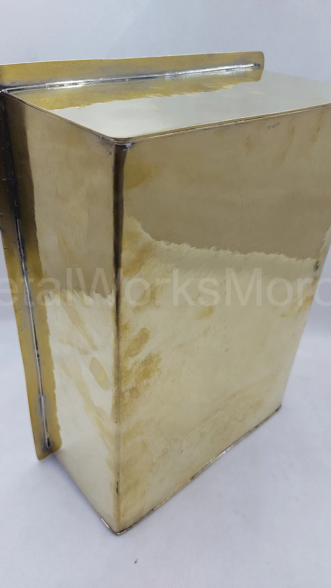 Unlacquered Brass Shower Niche Handmade