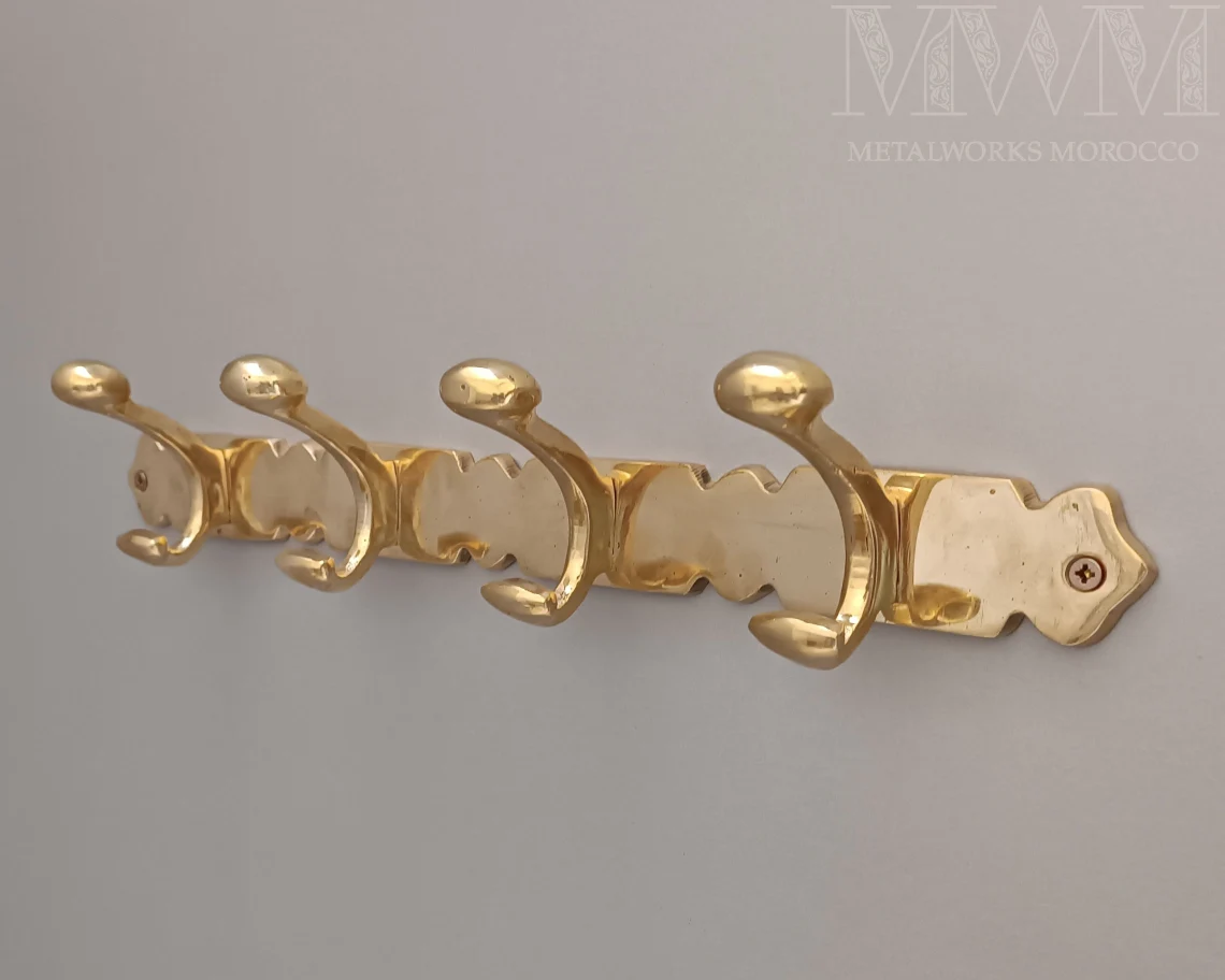 Unlacquered Brass Coat Hooks Wall Mounted