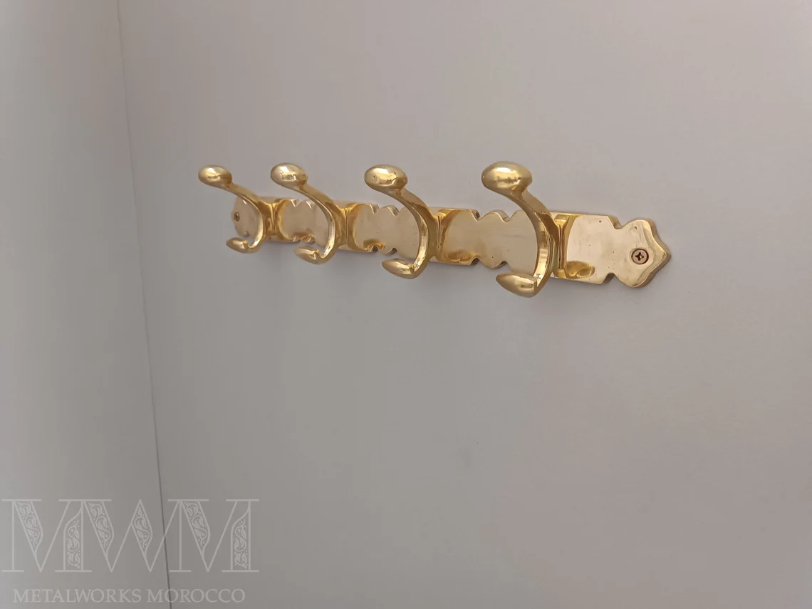 Unlacquered Brass Coat Hooks Wall Mounted