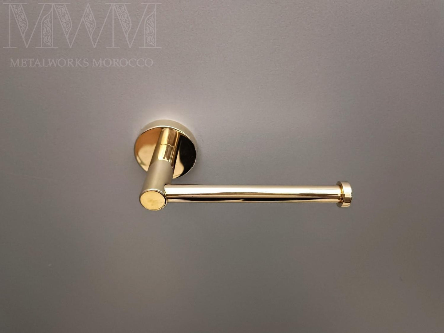 Polished Brass Toilet Tissue Holder