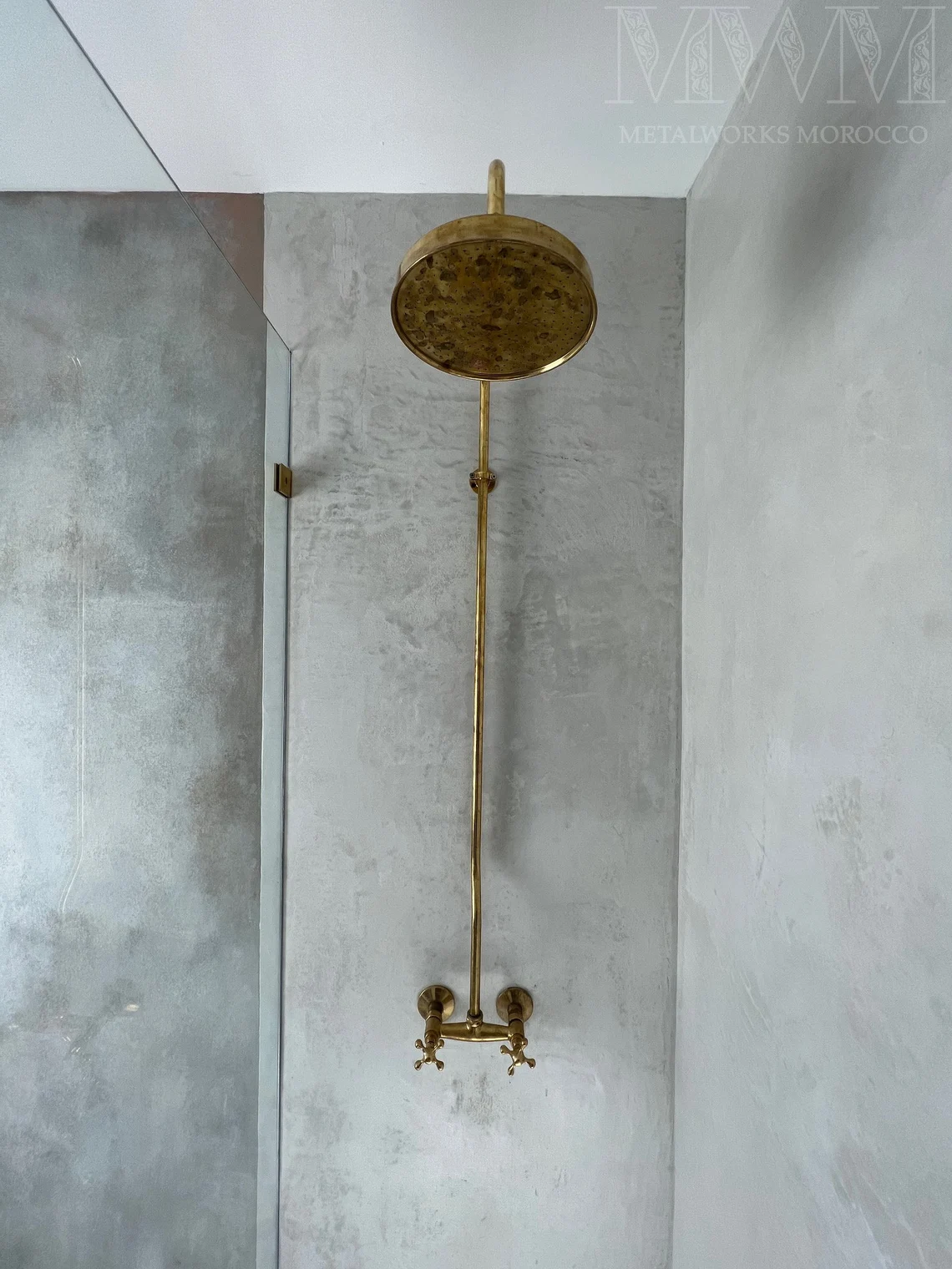 Handmade Brass Outdoor Shower System