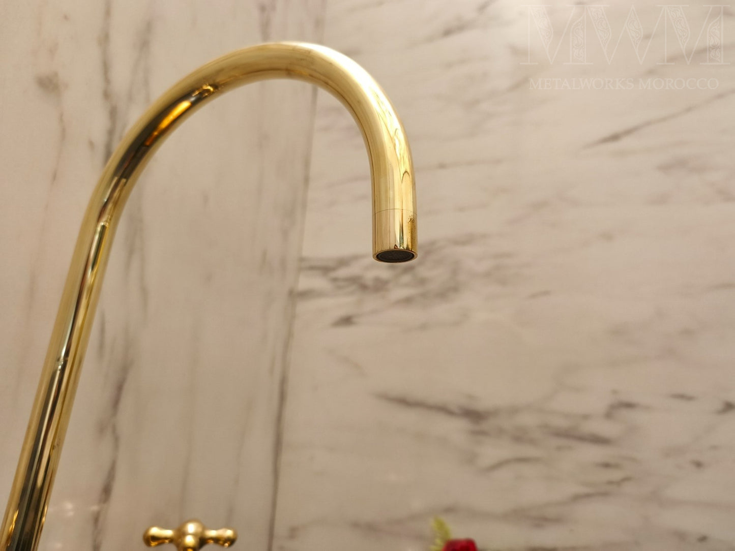 Solid Brass 12 Inch Spread Bridge Faucet