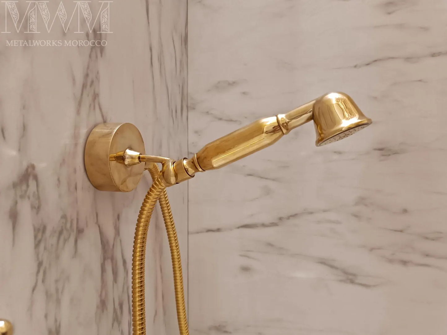 Brass Wall Mount Bathtub Faucet With Hand Shower