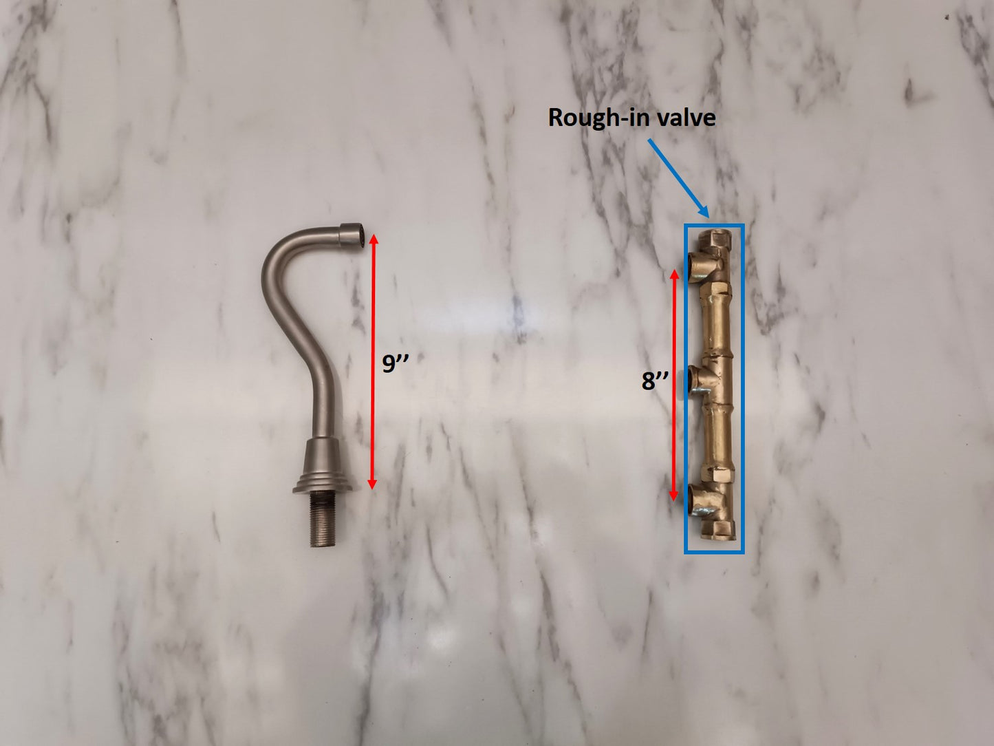 Brushed Nickel Wall Mounted Bathroom Faucet