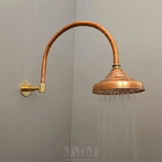 Copper Shower Head And Arm