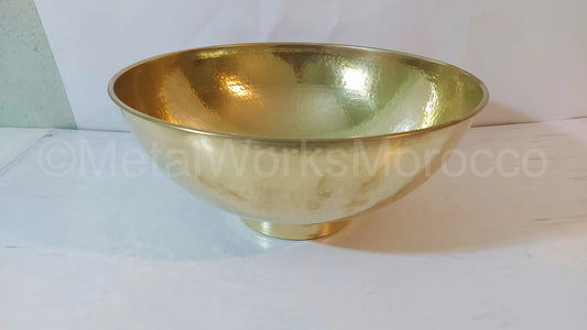 Hammered Brass Bowl Sink