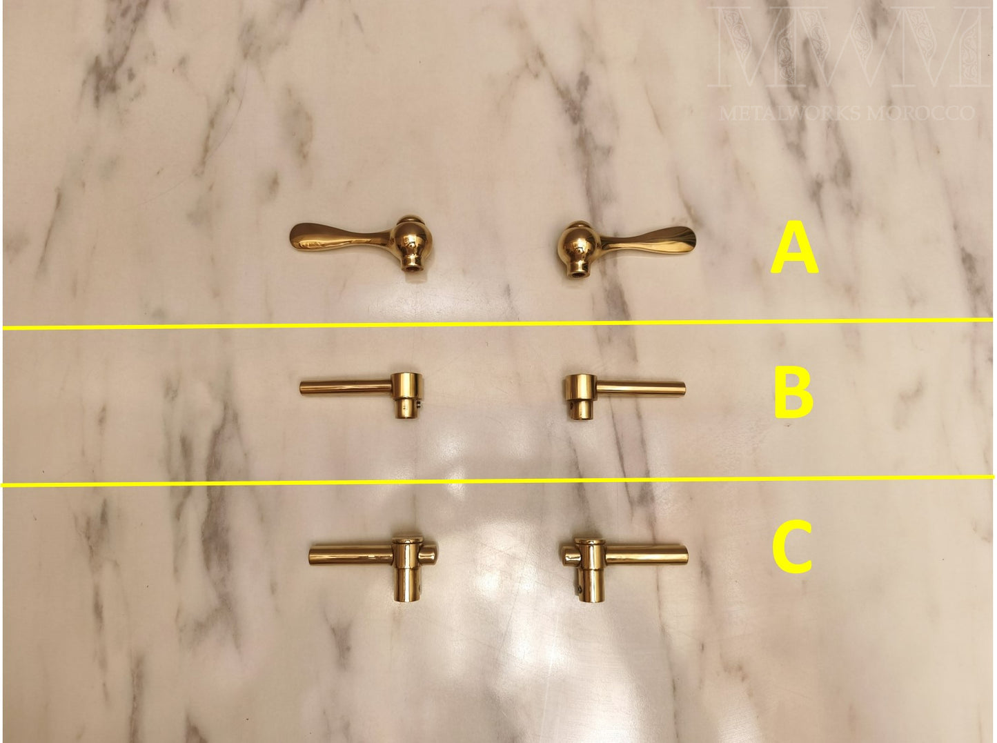 Unlacquered Brass Gooseneck Bridge Faucet with Lever Handles