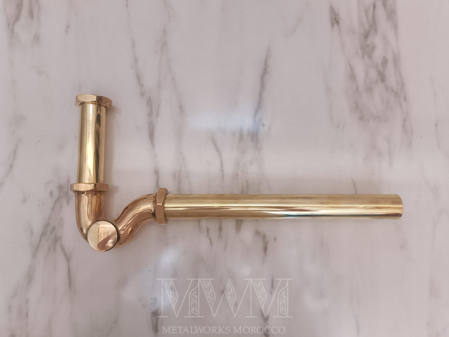Polished Unlacquered Brass P Trap 1 1/4 inch
