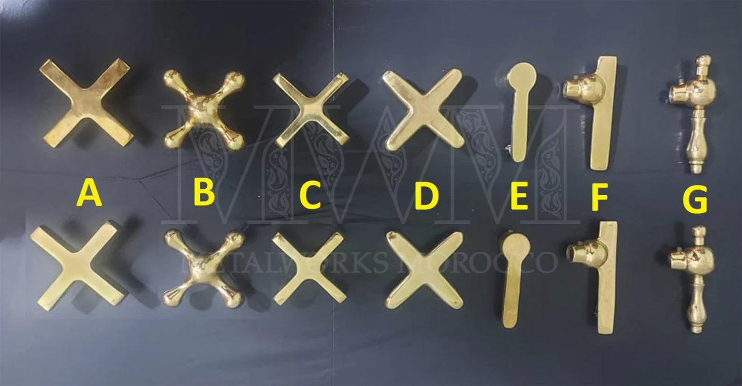 Lever Handles Unlacquered Brass Wall Mount Faucet