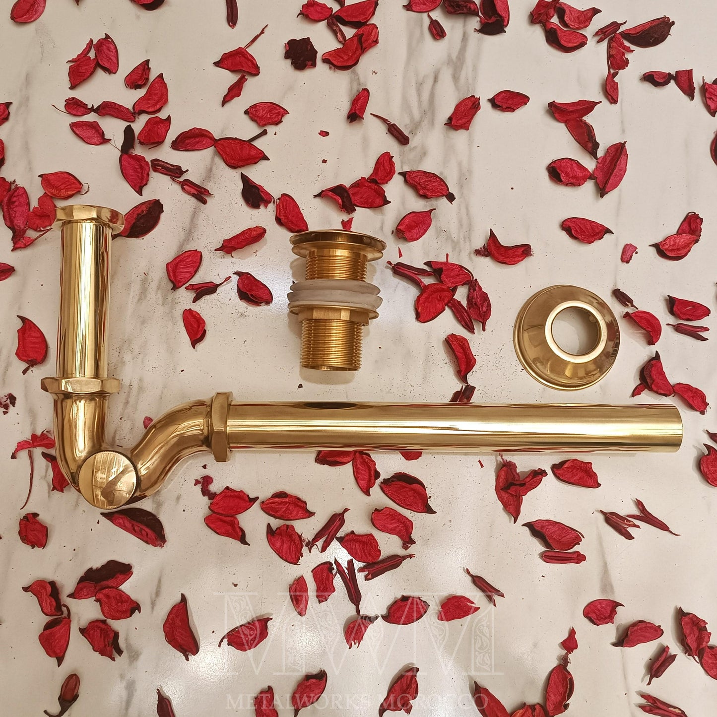 Polished Unlacquered Brass P Trap 1 1/4 inch