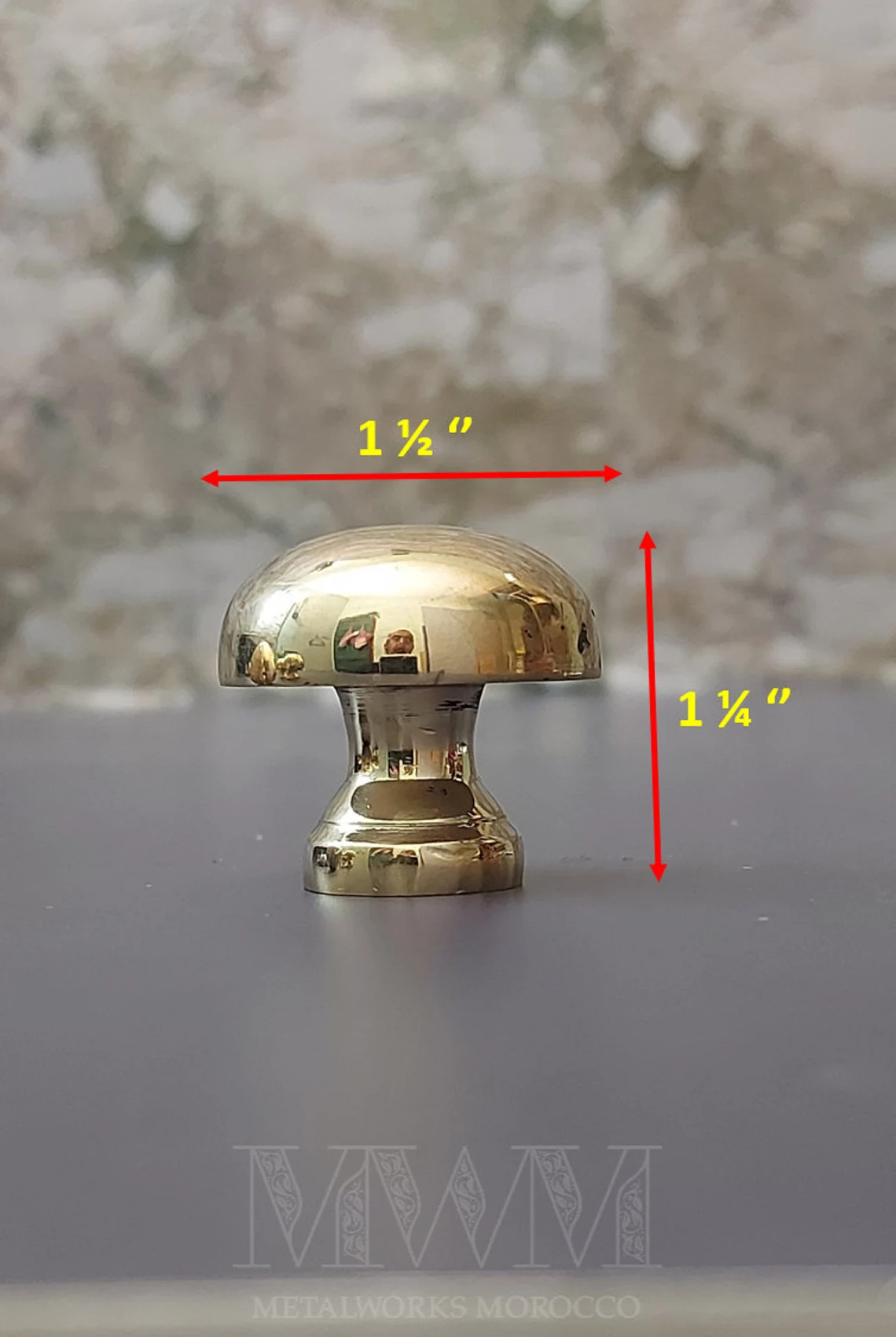 Set Of Unlacquered Brass Cabinet Knobs For Kitchen