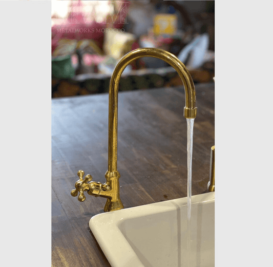 Unlacquered Brass Drinking Water Faucet Single Handle