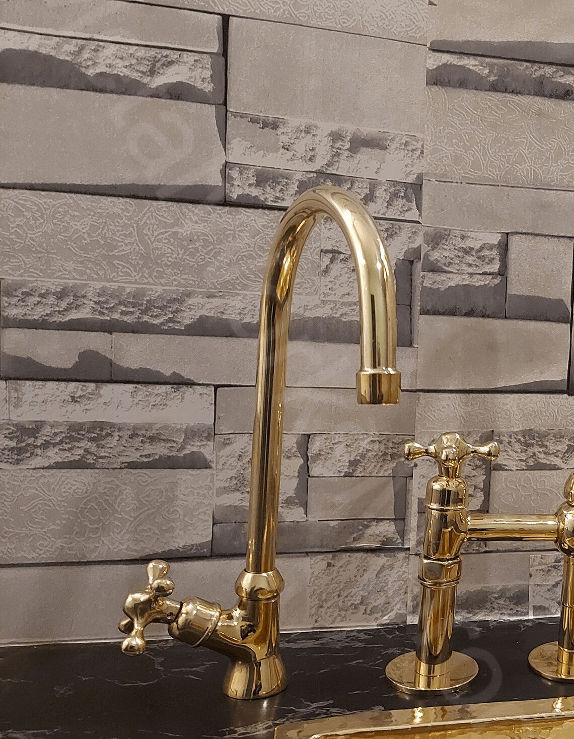 Unlacquered Brass Drinking Water Faucet Single Handle