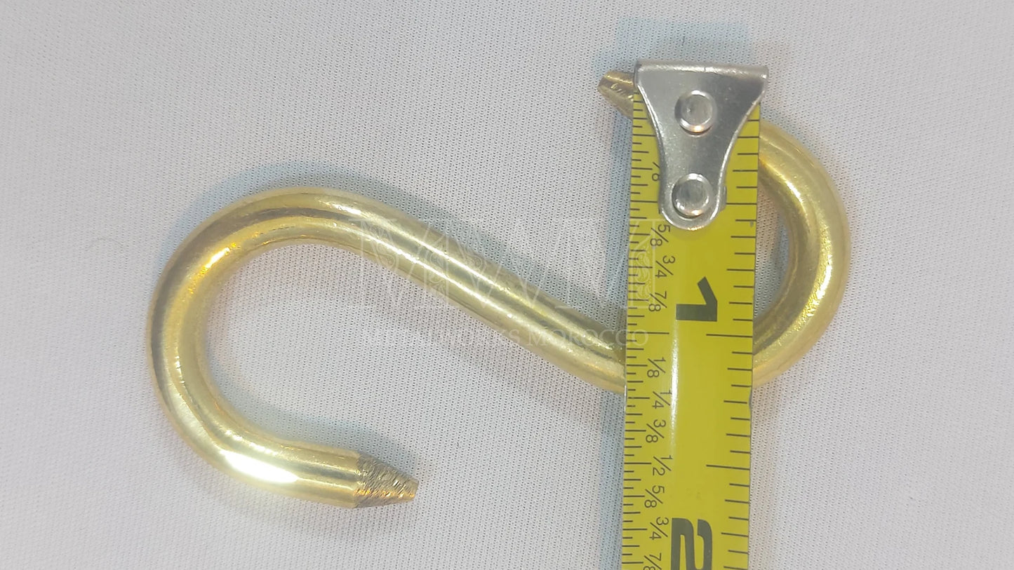 Solid Brass Pot Rack Hooks