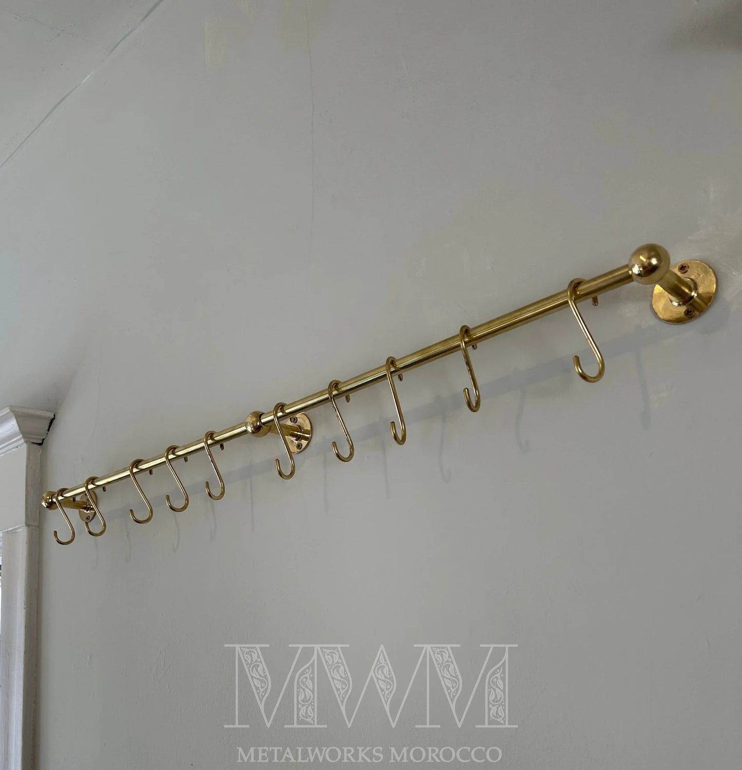 Solid Brass Pot Rack Hooks