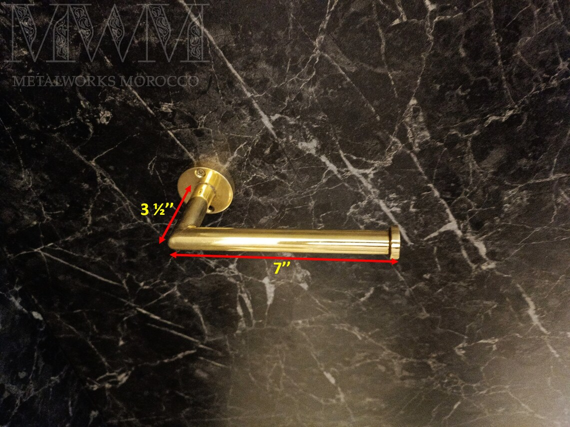 Uncoated Brass Toilet Tissue Holder - Toilet Paper Holder