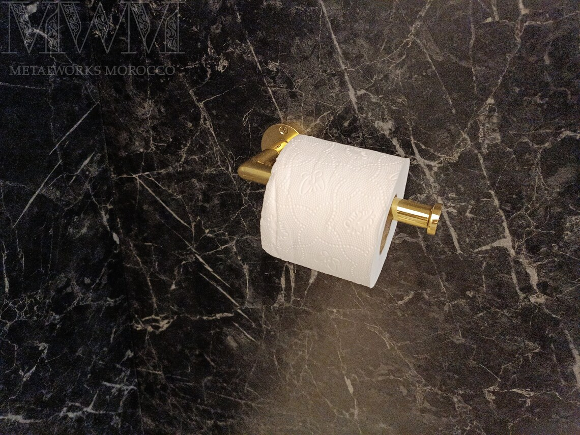 Uncoated Brass Toilet Tissue Holder - Toilet Paper Holder
