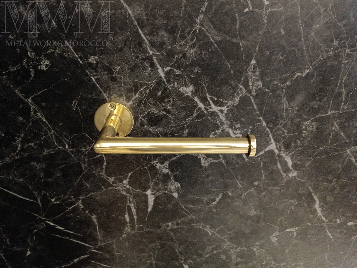 Uncoated Brass Toilet Tissue Holder - Toilet Paper Holder