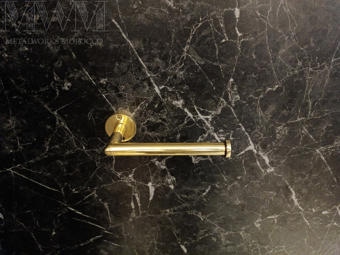 Uncoated Brass Toilet Tissue Holder - Toilet Paper Holder