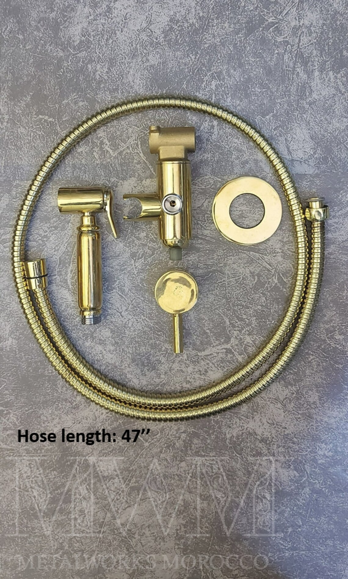 Unlacquered Brass Bidet Sprayer For Toilet