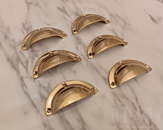 Unlacquered Brass Bin Pulls For Kitchen Drawer