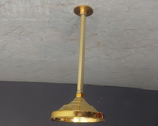 Unlacquered Brass Ceiling Rain Shower Head