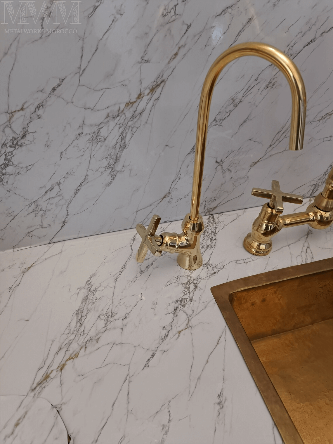 Unlacquered Brass Cold Water Faucet - Handmade