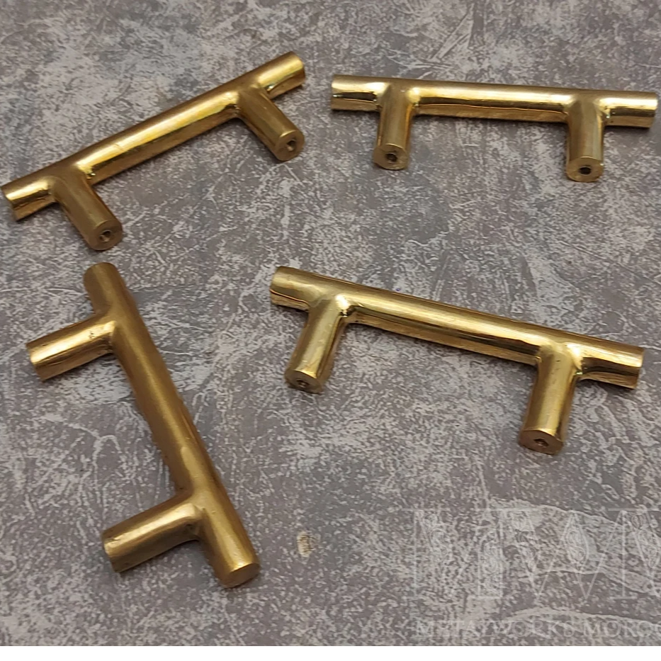 Unlacquered Brass Drawer Pulls Handles For Kitchen Cabinets