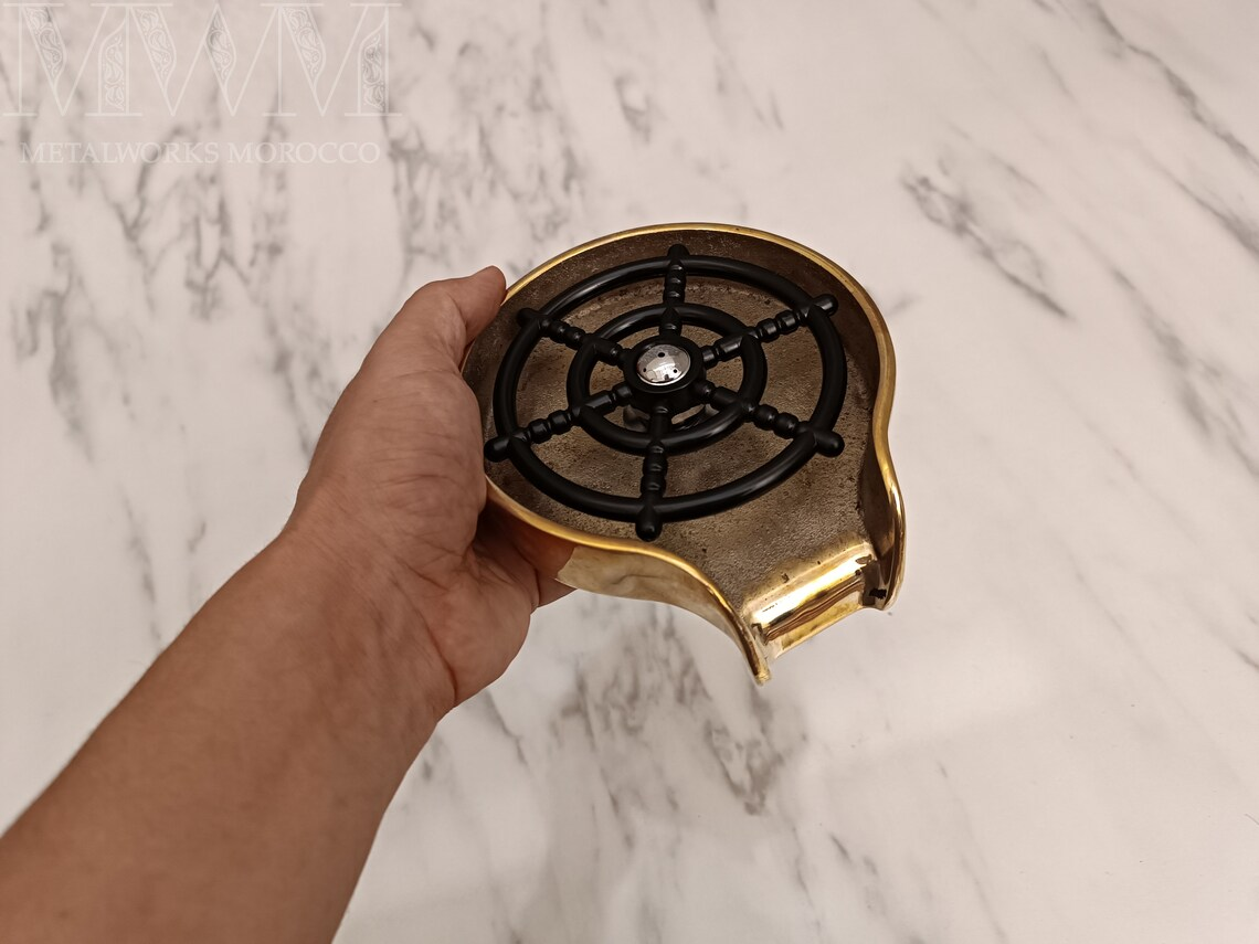 Unlacquered Brass Glass Rinser Faucet For Kitchen Sink – side angle view