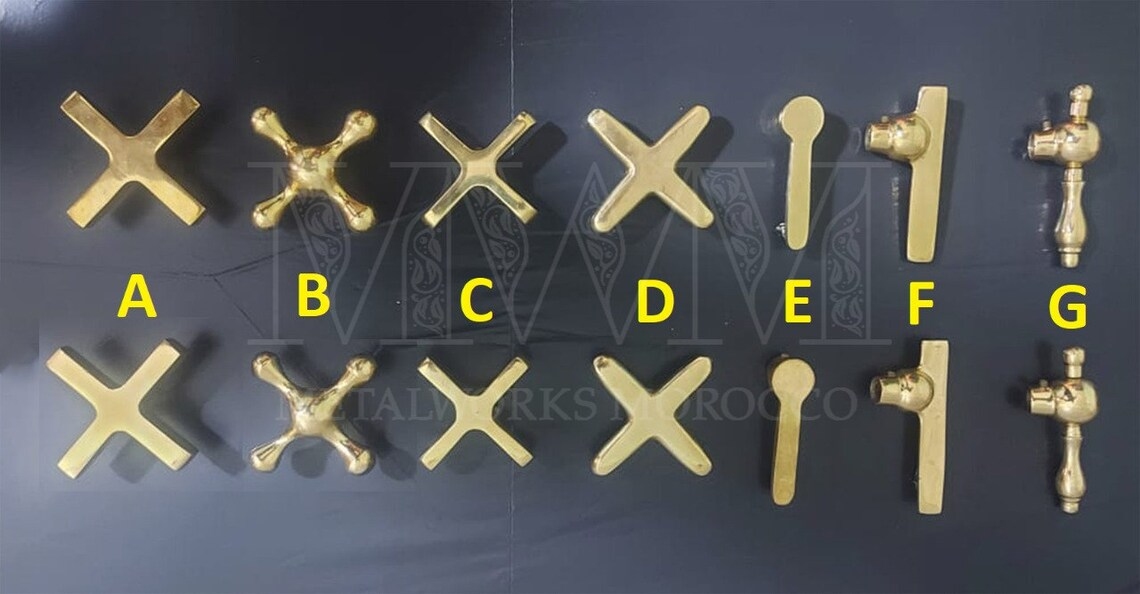 Unlacquered Brass Shower Faucet Set Wall Mounted