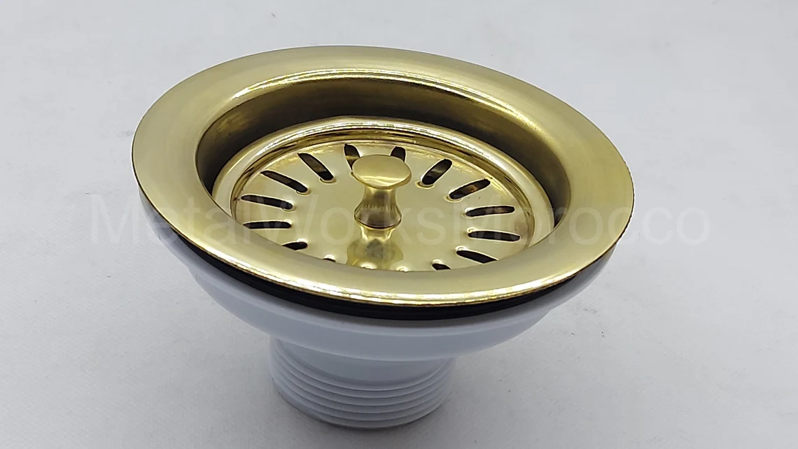 Unlacquered Brass Undermount Kitchen Sink - Handmade