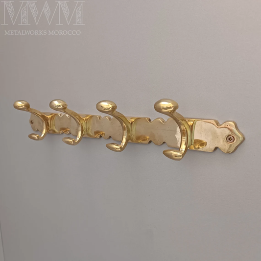 Vintage Brass Coat Hooks Wall Mounted