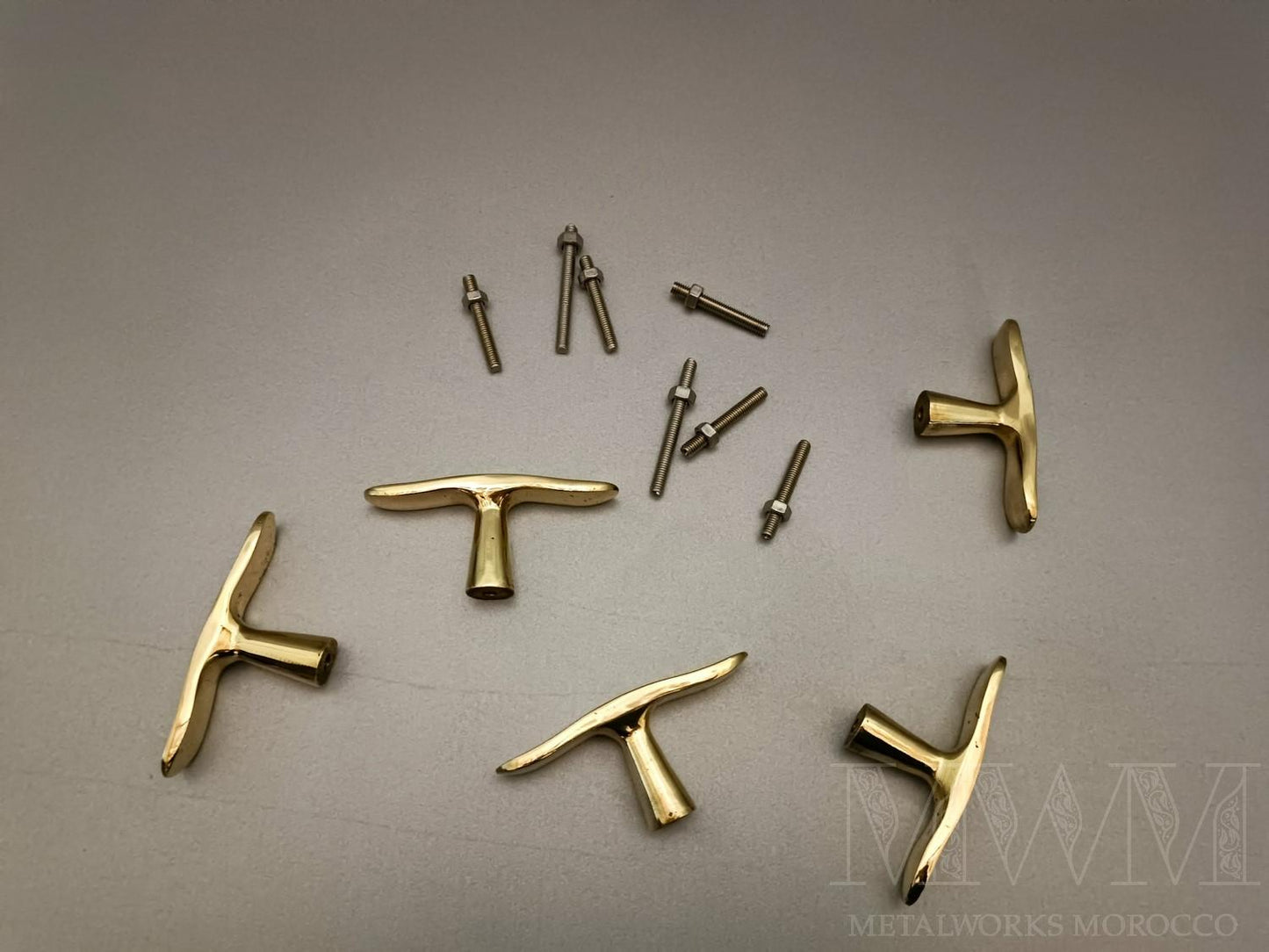 Handmade Brass T Bar Handles