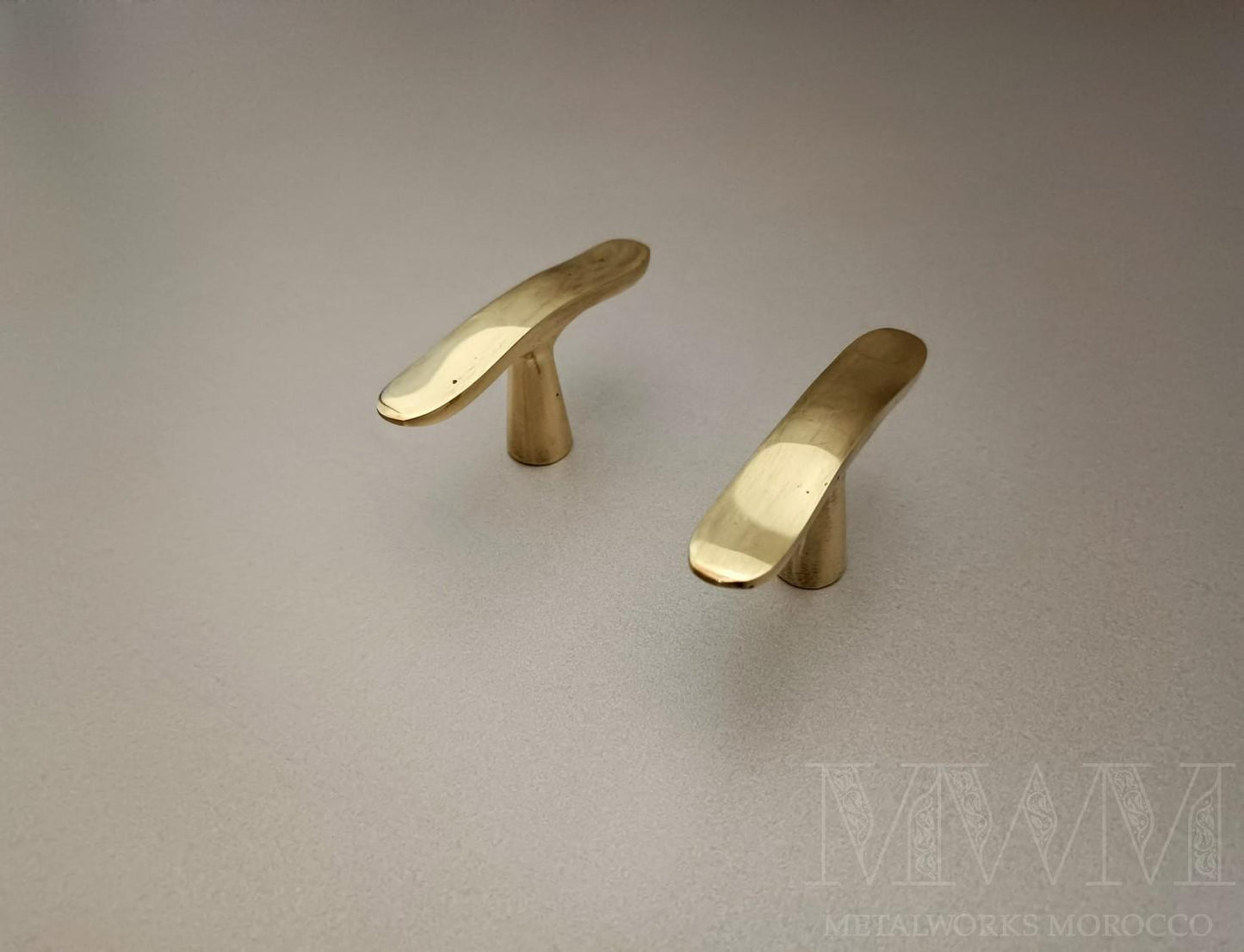 Handmade Brass T Bar Handles