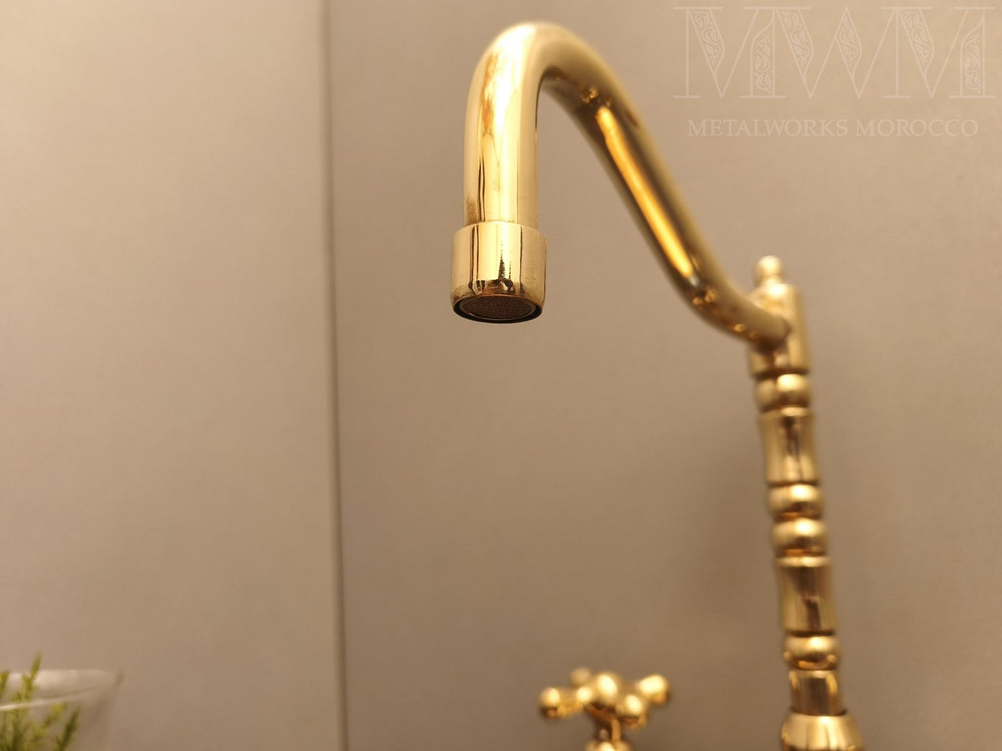 Brushed Brass Kitchen Mixer Tap