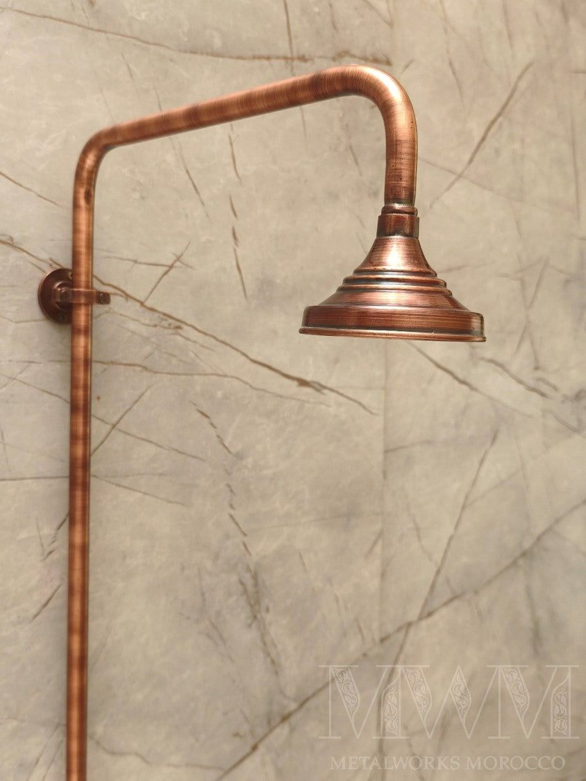 Exposed Pipe Shower System Oil Rubbed Bronze