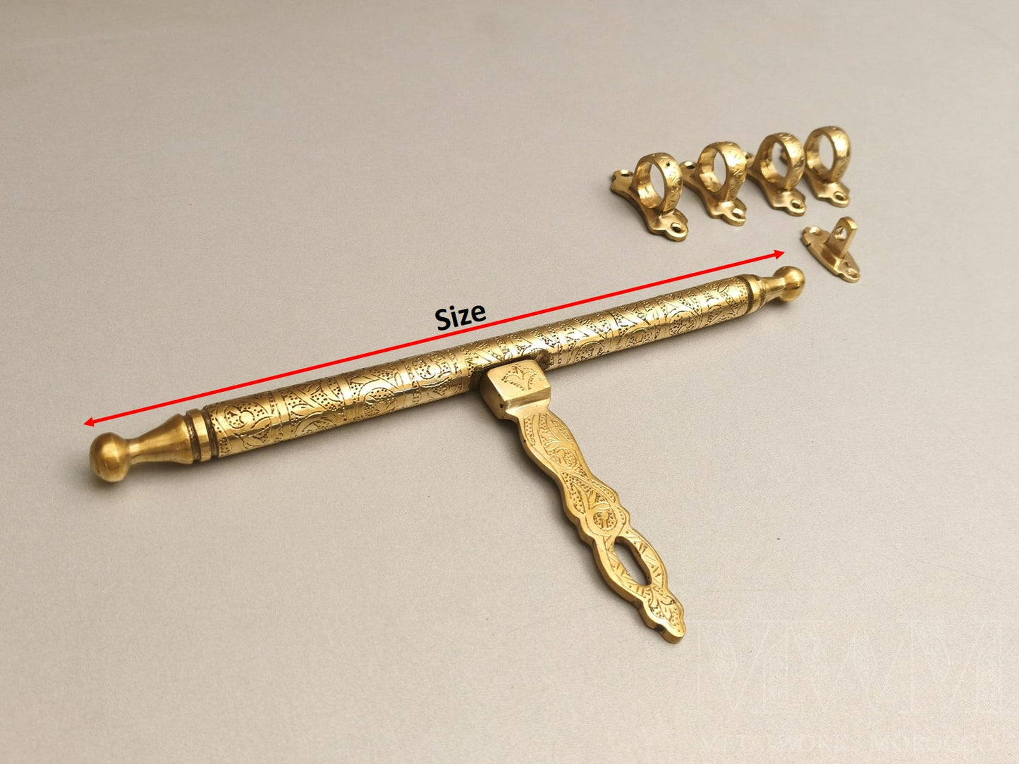 Heavy Duty Brass Aldrop For Main Door - Handmade