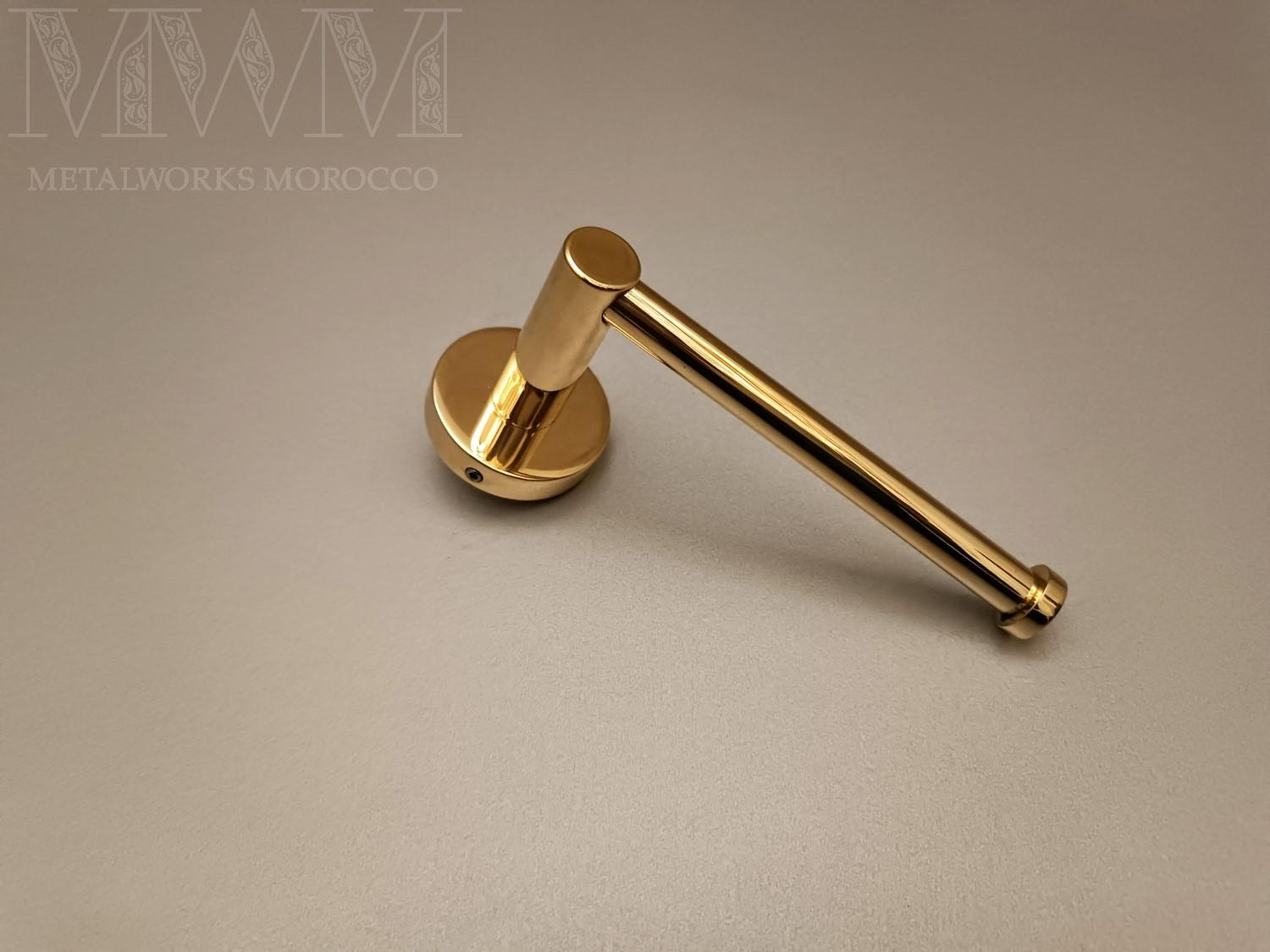 Polished Brass Toilet Tissue Holder