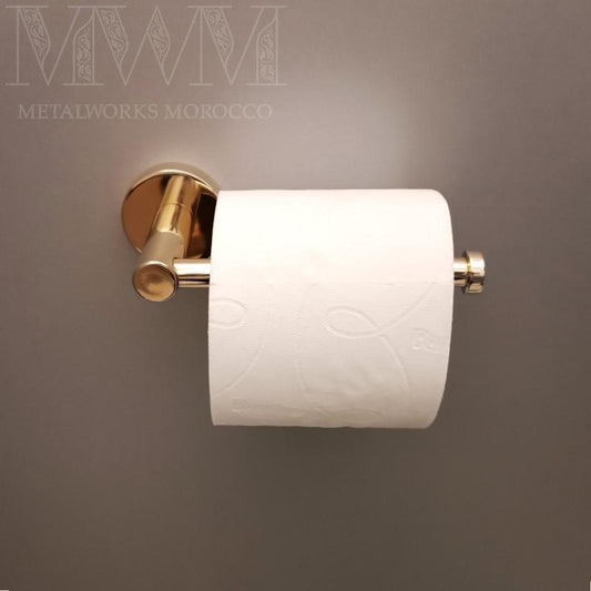 Polished Brass Toilet Tissue Holder