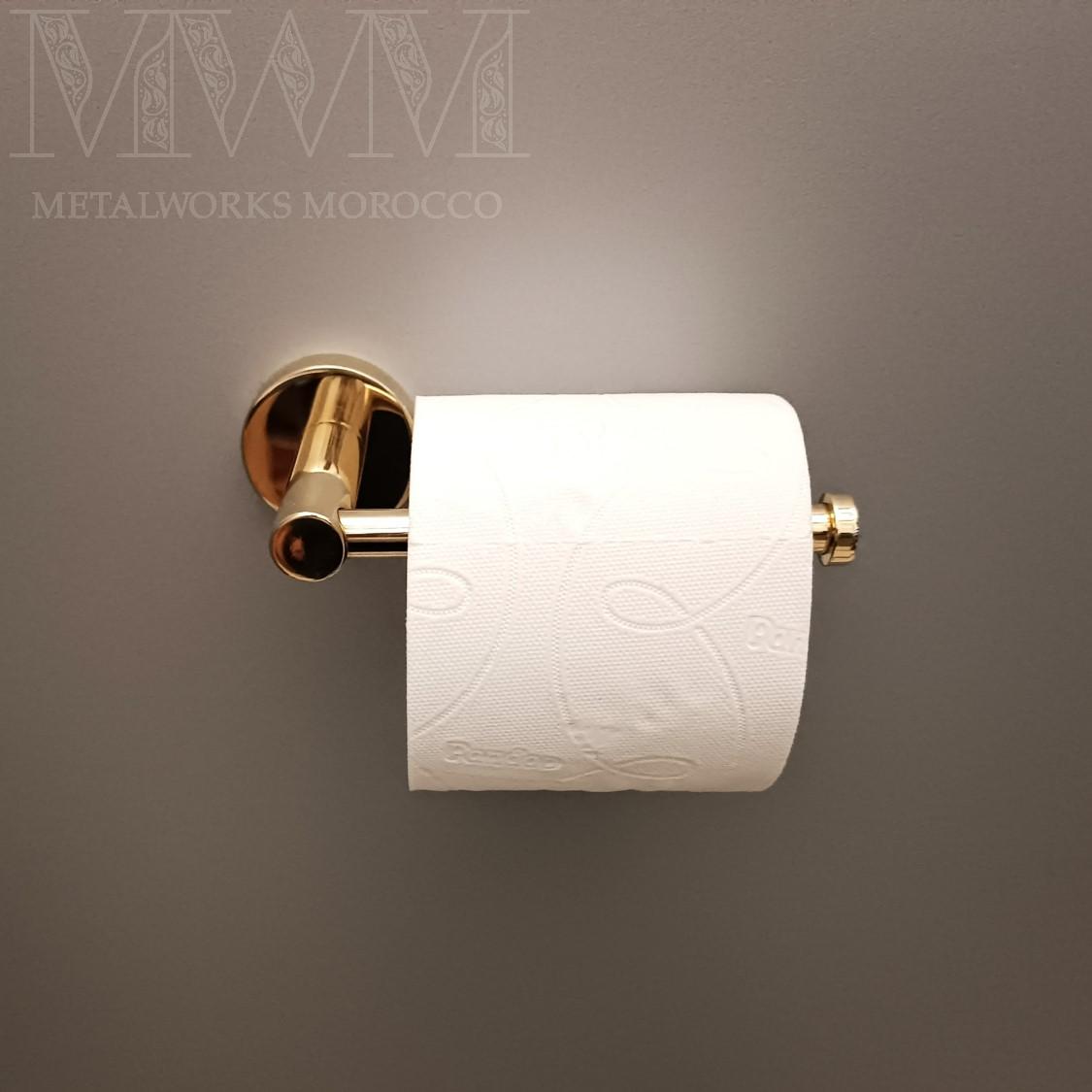 Polished Brass Toilet Tissue Holder