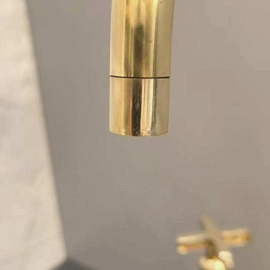 Vintage Brass Bridge Mixer Tap Curved Legs
