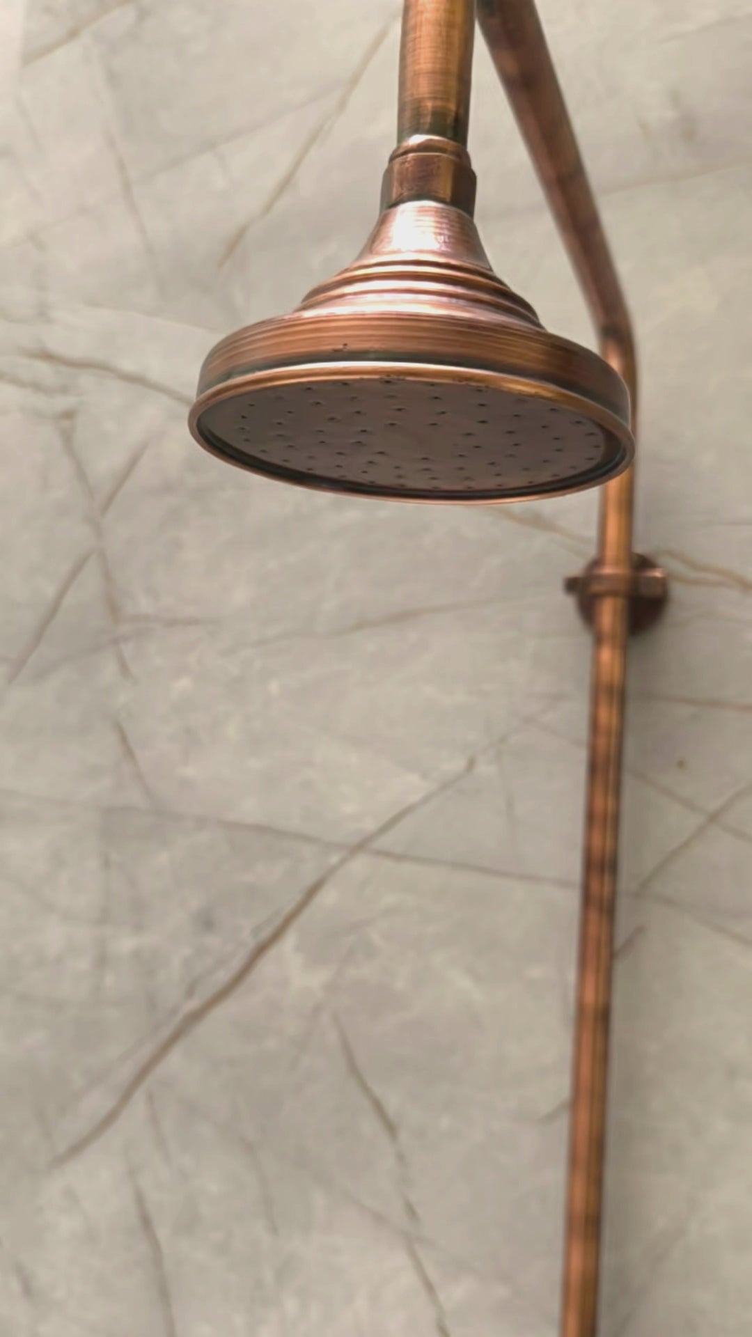 Exposed Pipe Shower System Oil Rubbed Bronze