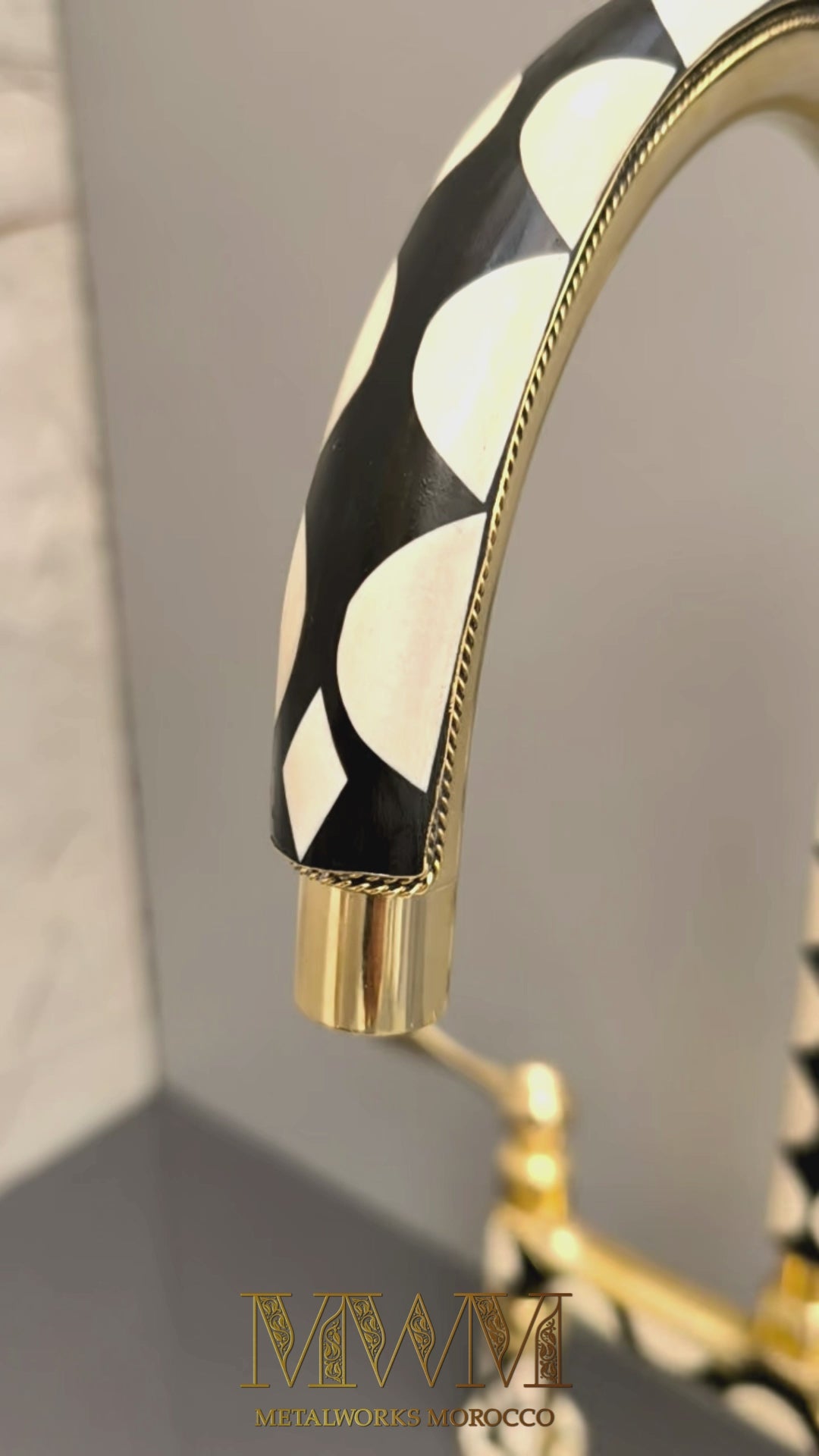 Solid Brass Kitchen Faucet with Resin Inlay
