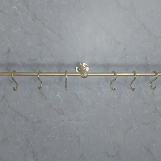 Solid Brass Pot Rack Hooks