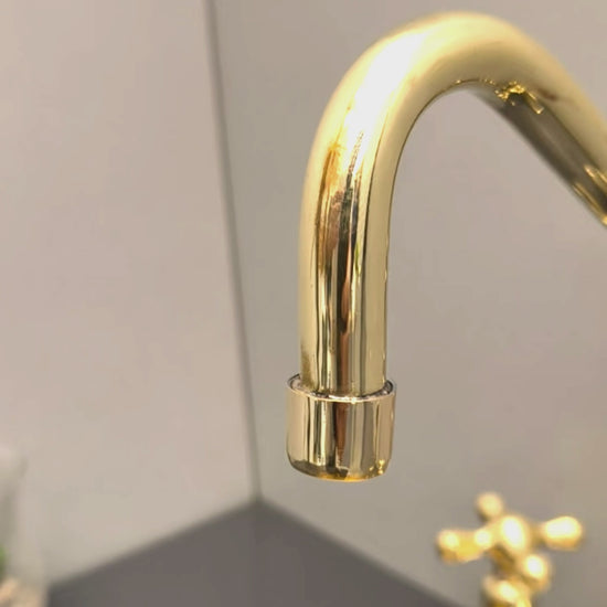 Brushed Brass Kitchen Mixer Tap