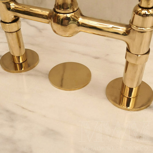 Unlacquered Brass Faucet Hole Cover